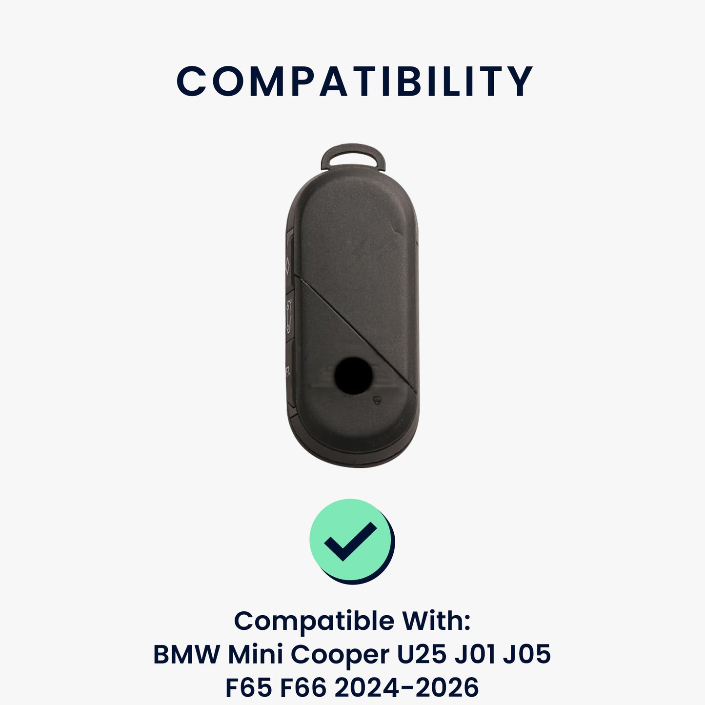 kwmobile Schlüsselhülle für BMW Mini Cooper U25 J01 J05 F65 F66 2024-2026 Hülle - Autoschlüssel Schlüssel Hülle aus TPU Silikon - Schlüsselschutz Gehäuse in Schwarz matt Schwarz Schwarz matt