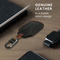 kwmobile Leder Autoschlüssel Hülle kompatibel mit Chery Omoda C5 / Jaecoo 7 / Tiggo 7 Pro 8 Pro / Arrizo 5 Schlüsselhülle - Schlüssel Tasche Schwarz Schwarz