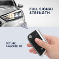 kwmobile Autoschlüssel Ersatztasten für VW Golf 7 MK7 3-Tasten Autoschlüssel Tastenfeld - Tastenfeld für Auto Schlüssel Tasten - Schwarz Weiß Schwarz  [dsg01]