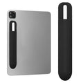 kwmobile Tablet Stifthalter für Apple Pencil Pro / Pencil 1&2 / S Pen / Stylus Hülle - selbstklebende Pencil Halterung aus Silikon - Stylus Cover in Schwarz Schwarz