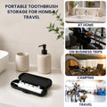 kwmobile Zahnbürsten Reiseetui für Oral-B / Oral-B Pro - Kunststoff Etui Box für elektrische Zahnbürste & 2 Bürstenköpfe - Reise Case - Schwarz Schwarz