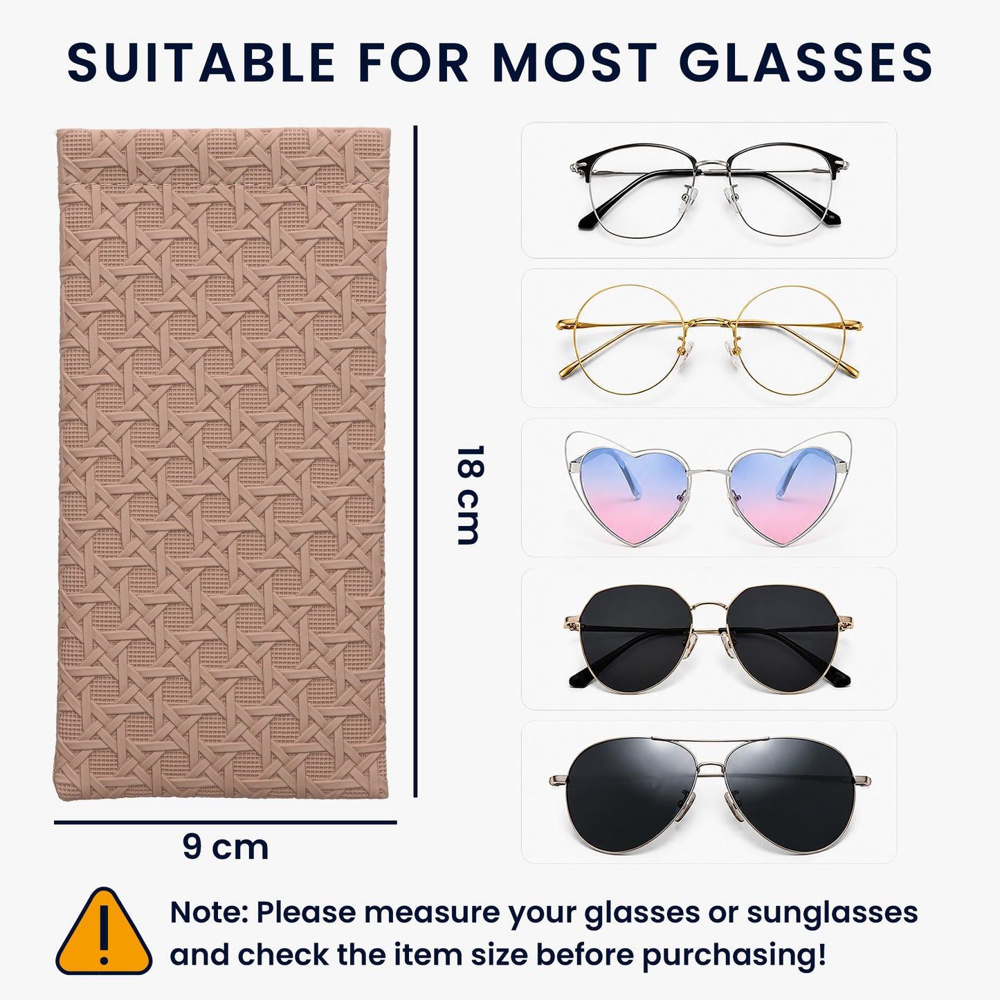 kwmobile 2x Brillenetui weich aus PU-Leder - Sonnenbrillen Etui Set - Brillentasche für Sonnenbrille und Lesebrille - weiche Brillenhülle mit Druckverschluss - Hellblau Altrosa Hellblau