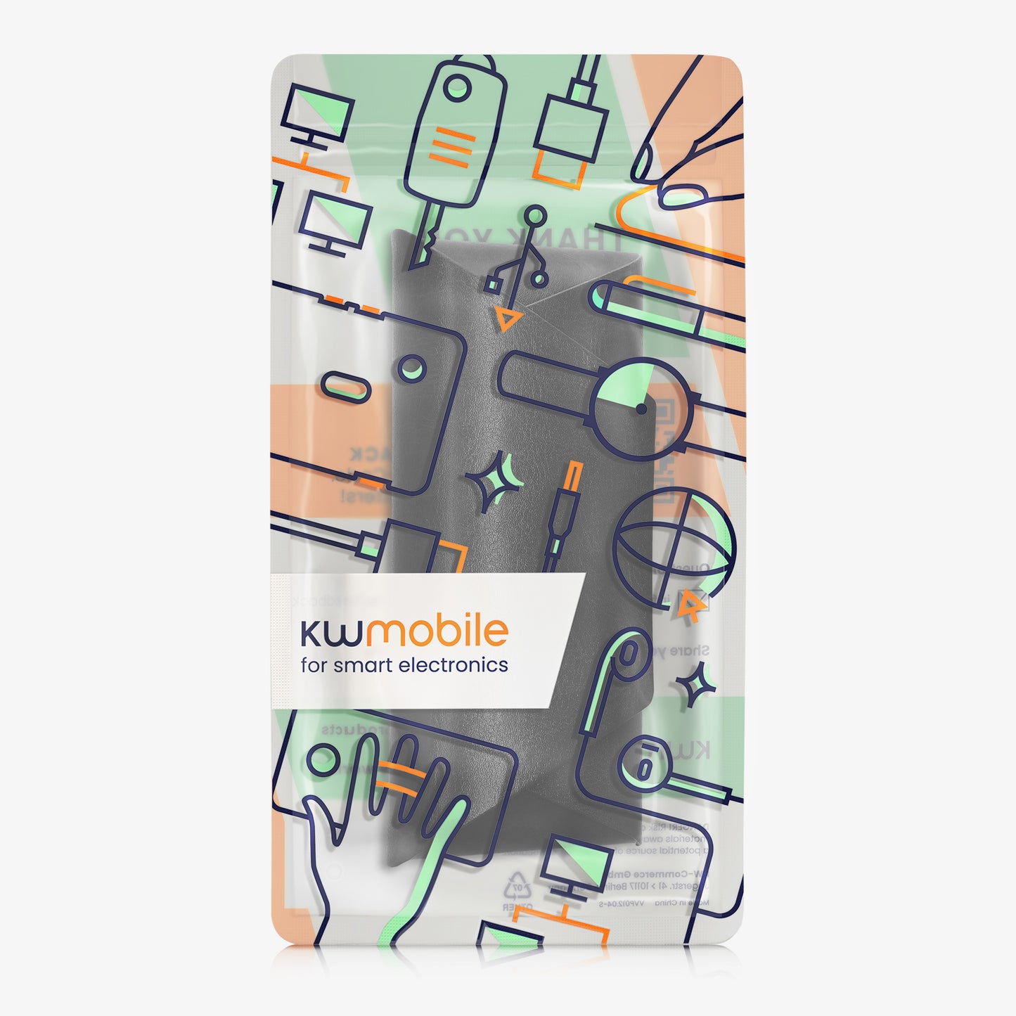 kwmobile Brillenetui Hardcase aus PU Leder - Brillenhülle mit weichem Innenfutter und Magnetverschluss - Brillen Etui für Damen und Herren - Glasses Case - Schwarz Schwarz