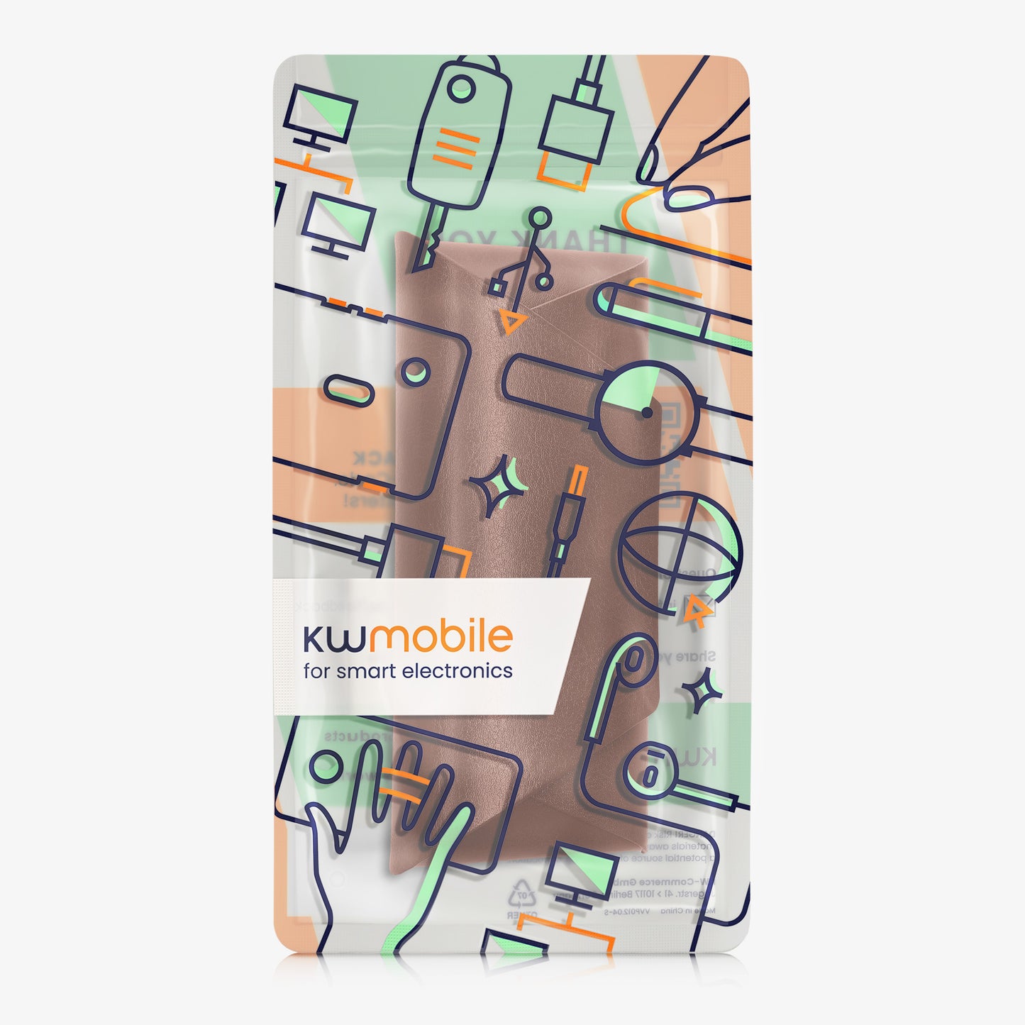 kwmobile Brillenetui Hardcase aus PU Leder - Brillenhülle mit weichem Innenfutter und Magnetverschluss - Brillen Etui für Damen und Herren - Glasses Case - Braun Braun