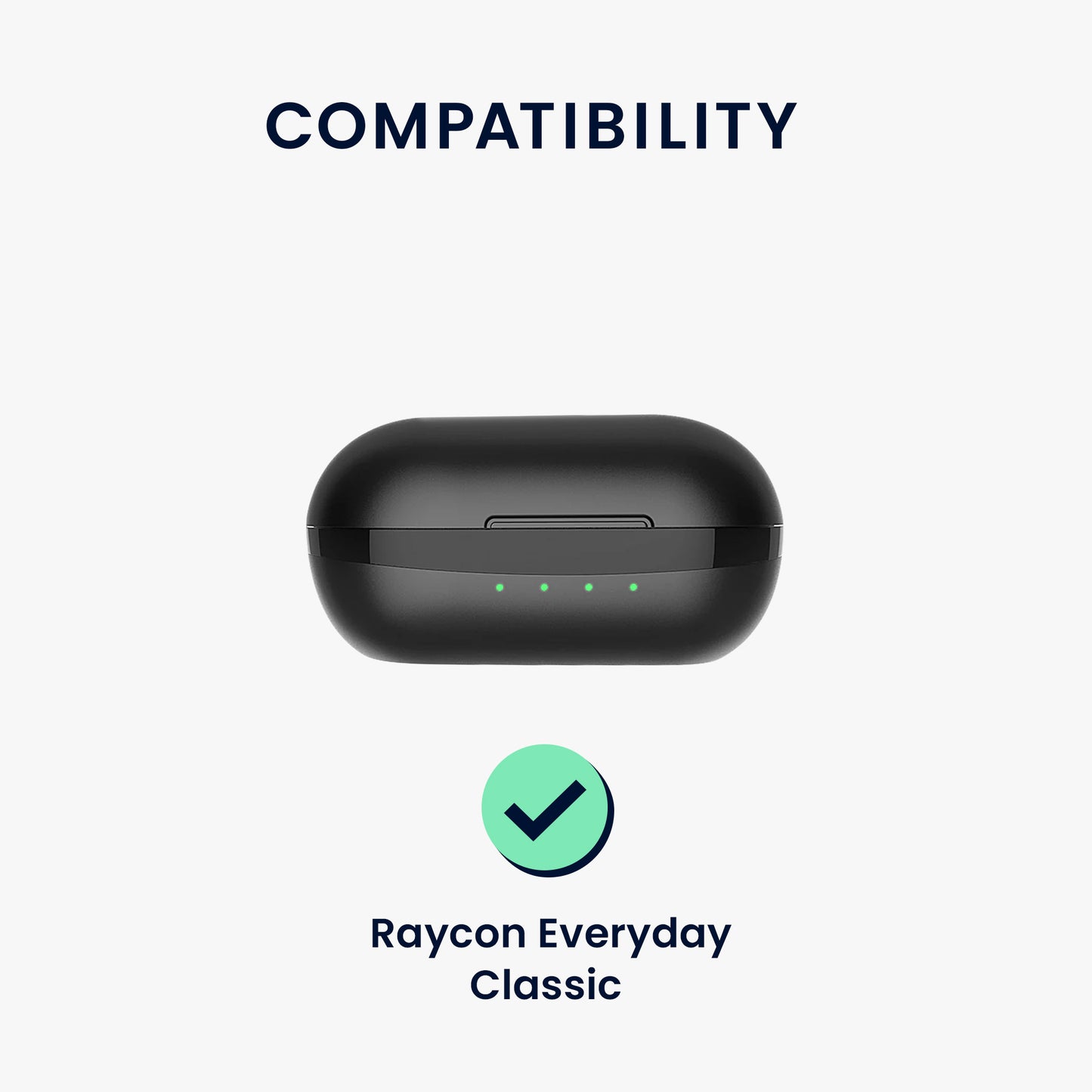 kwmobile Schutzhülle für Raycon Everyday Classic Hülle - TPU Silikon Case für Kopfhörer Ladecase - stoßfestes Cover mit Karabiner - Schwarz Schwarz