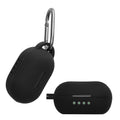 kwmobile Schutzhülle für Raycon Everyday Classic Hülle - TPU Silikon Case für Kopfhörer Ladecase - stoßfestes Cover mit Karabiner - Schwarz Schwarz
