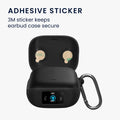 kwmobile Schutzhülle für Anker Soundcore Liberty 5 Pro Hülle - TPU Silikon Case für Kopfhörer Ladecase - stoßfestes Cover mit Karabiner - Schwarz Schwarz