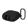 kwmobile Schutzhülle für Anker Soundcore Liberty 5 Pro Hülle - TPU Silikon Case für Kopfhörer Ladecase - stoßfestes Cover mit Karabiner - Schwarz Schwarz