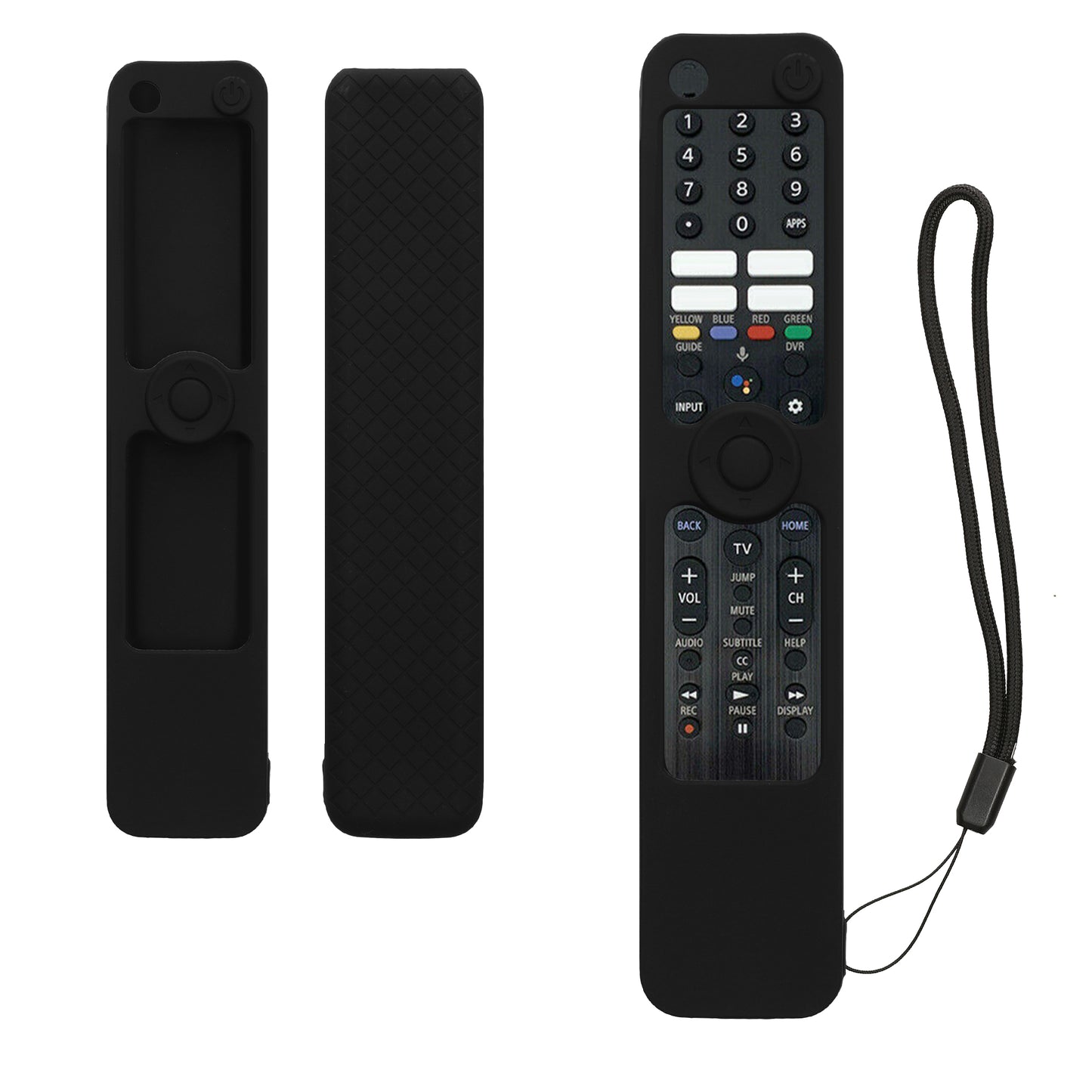 kwmobile Hülle Fernbedienung kompatibel mit Sony RMF TX520U / TX520P / TX600C / TX600U / TX621P / TX621E Hülle - Silikon Case für TV Zubehör in Schwarz Schwarz
