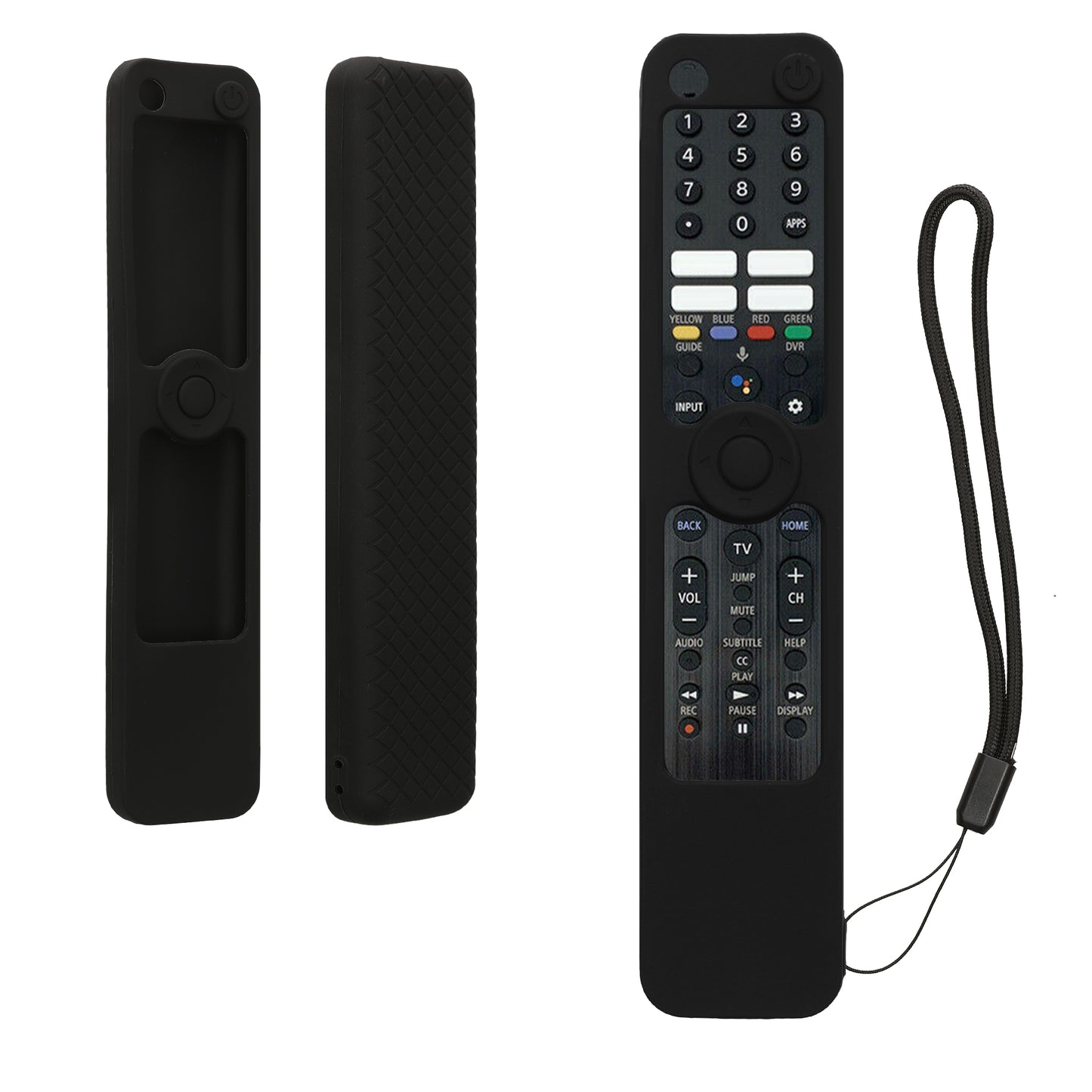 kwmobile Hülle Fernbedienung kompatibel mit Sony RMF TX520U / TX520P / TX600C / TX600U / TX621P / TX621E Hülle - Silikon Case für TV Zubehör in Schwarz Schwarz