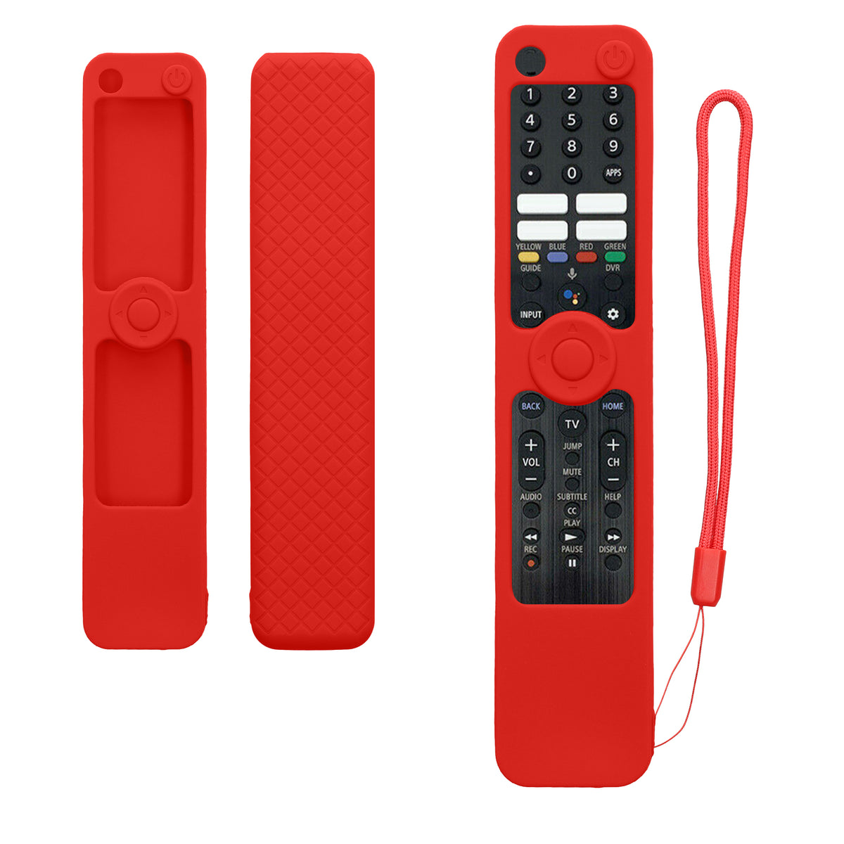 kwmobile Hülle Fernbedienung kompatibel mit Sony RMF TX520U / TX520P / TX600C / TX600U / TX621P / TX621E Hülle - Silikon Case für TV Zubehör in Rot Rot