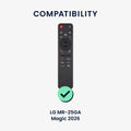 kwmobile Hülle Fernbedienung kompatibel mit LG LG MR-25GA Magic 2026 Hülle - Silikon Case für TV Zubehör in Schwarz Schwarz