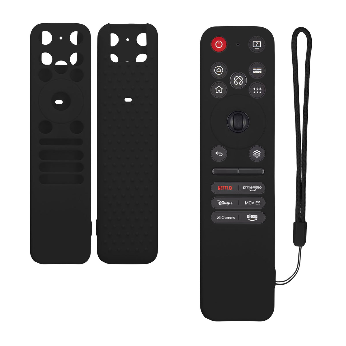 kwmobile Hülle Fernbedienung kompatibel mit LG LG MR-25GA Magic 2026 Hülle - Silikon Case für TV Zubehör in Schwarz Schwarz