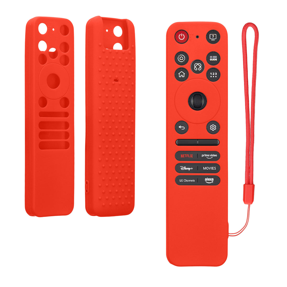 kwmobile Hülle Fernbedienung kompatibel mit LG LG MR-25GA Magic 2026 Hülle - Silikon Case für TV Zubehör in Rot Rot