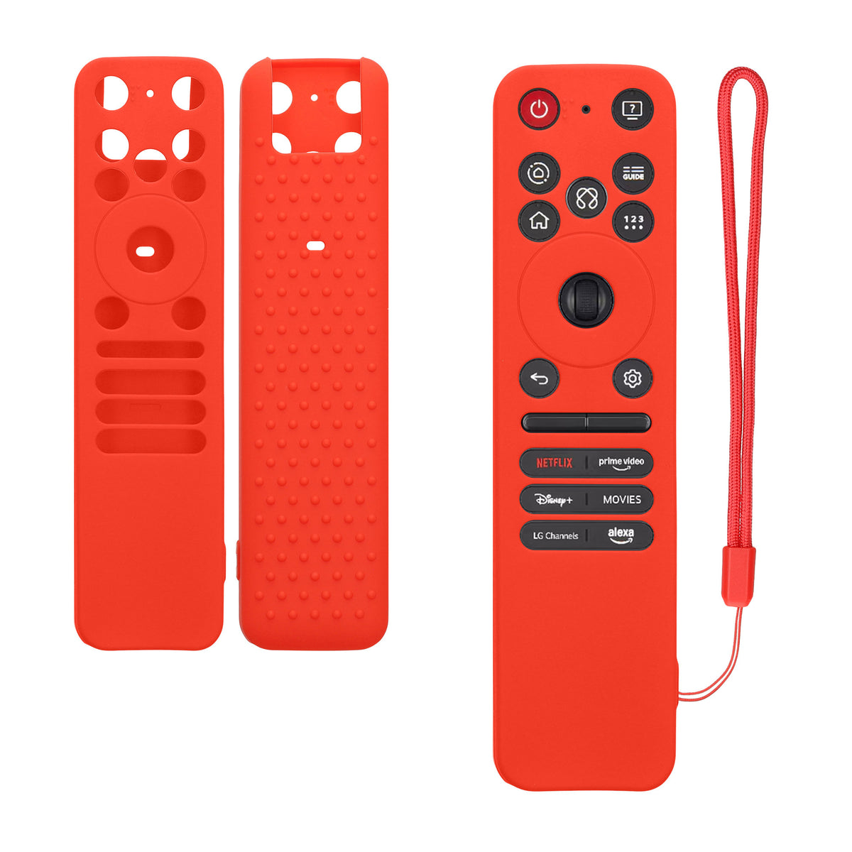 kwmobile Hülle Fernbedienung kompatibel mit LG LG MR-25GA Magic 2026 Hülle - Silikon Case für TV Zubehör in Rot Rot