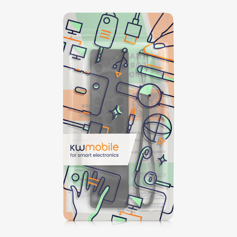 kwmobile Hülle Fernbedienung kompatibel mit TCL TCL RC923A FMB1 / RC813A FMB1 Hülle - Silikon Case für TV Zubehör in Schwarz Schwarz