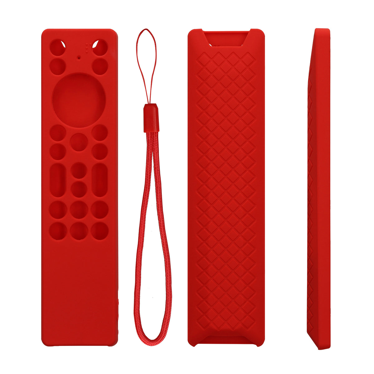 kwmobile Hülle Fernbedienung kompatibel mit TCL TCL RC923A FMB1 / RC813A FMB1 Hülle - Silikon Case für TV Zubehör in Rot Rot