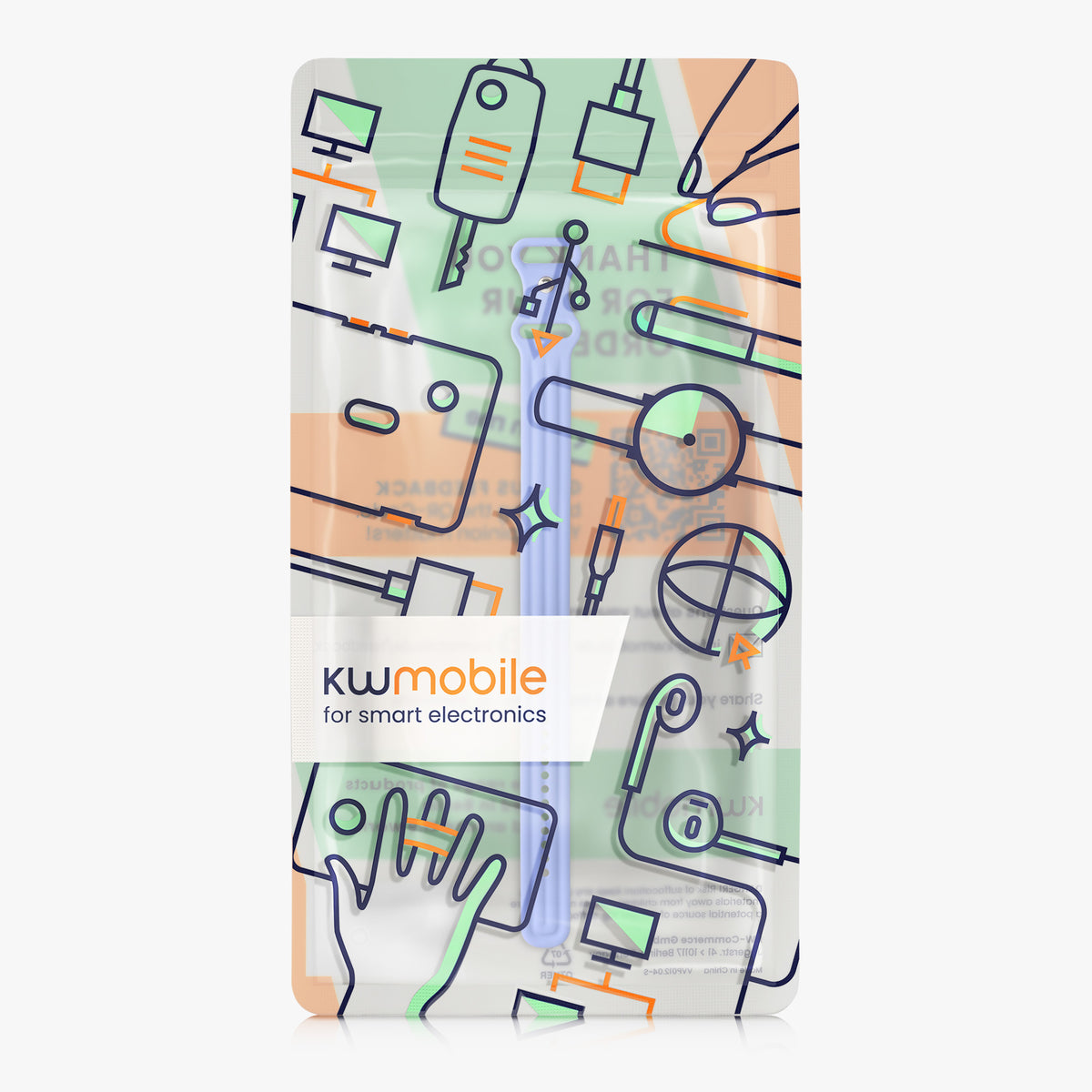 kwmobile Silikon Uhrenarmband für Google Fitbit Air Armband - Ersatzarmband für Fitnesstracker - Wechselarmband Smartwatch - Blau Blau