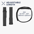 kwmobile Armband kompatibel mit Google Fitbit Air - Nylon Fitnesstracker Sportarmband Band in Schwarz - Innenmaße von Schwarz