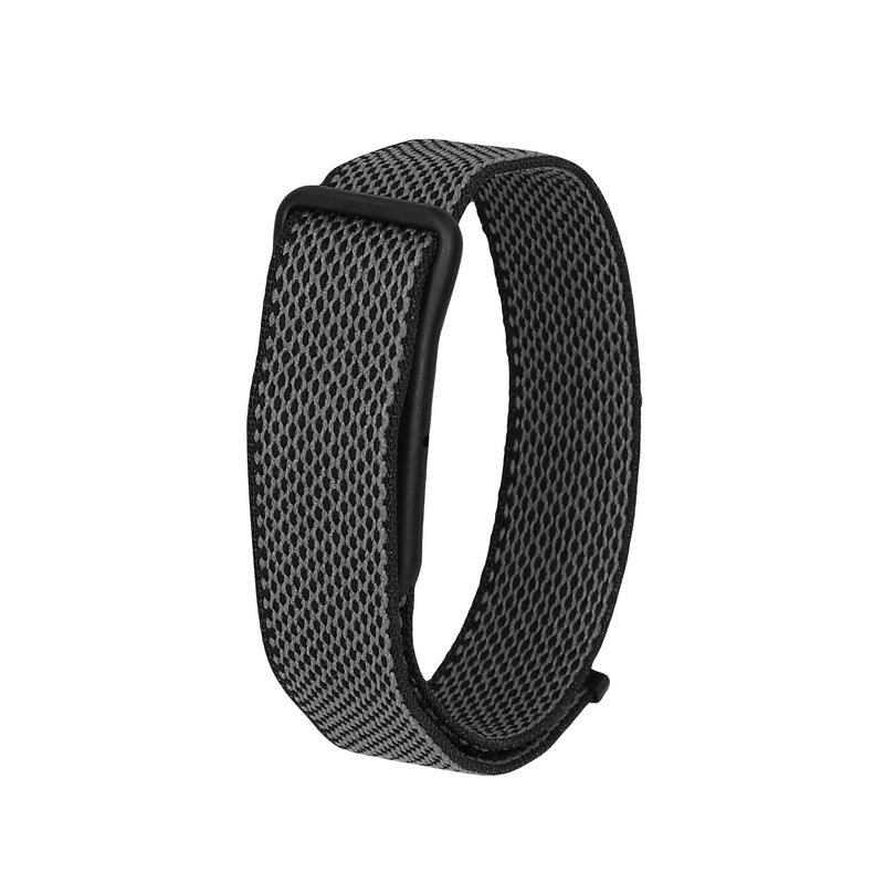 kwmobile Armband kompatibel mit Google Fitbit Air - Nylon Fitnesstracker Sportarmband Band in Schwarz - Innenmaße von Schwarz