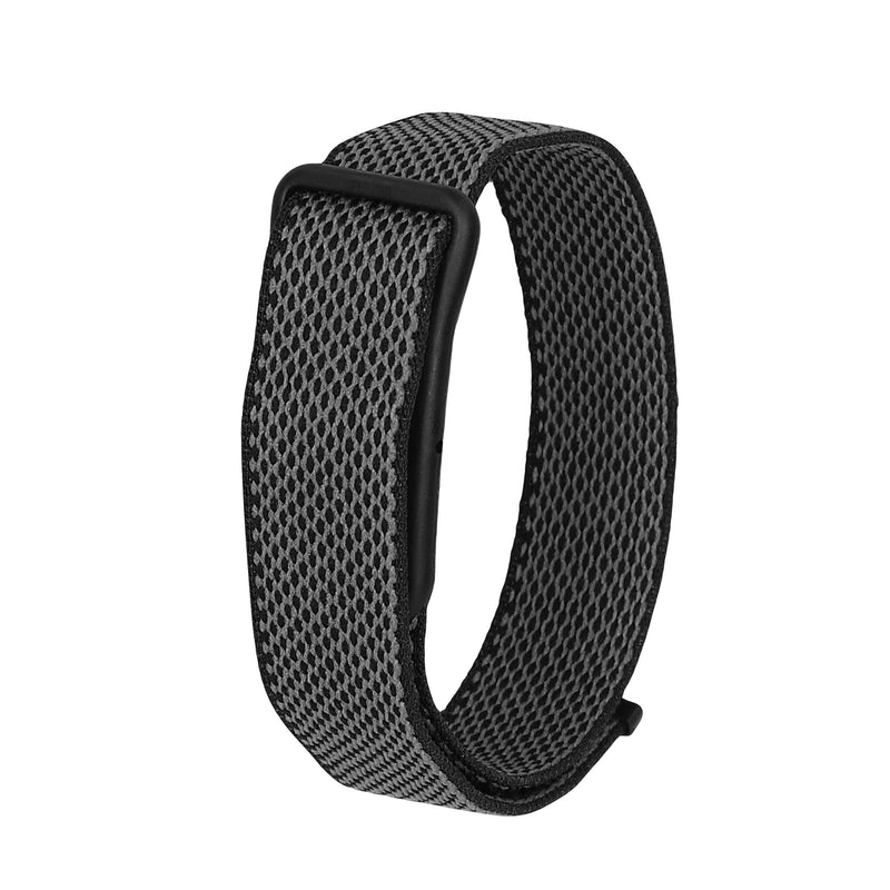 kwmobile Armband kompatibel mit Google Fitbit Air - Nylon Fitnesstracker Sportarmband Band in Schwarz - Innenmaße von Schwarz