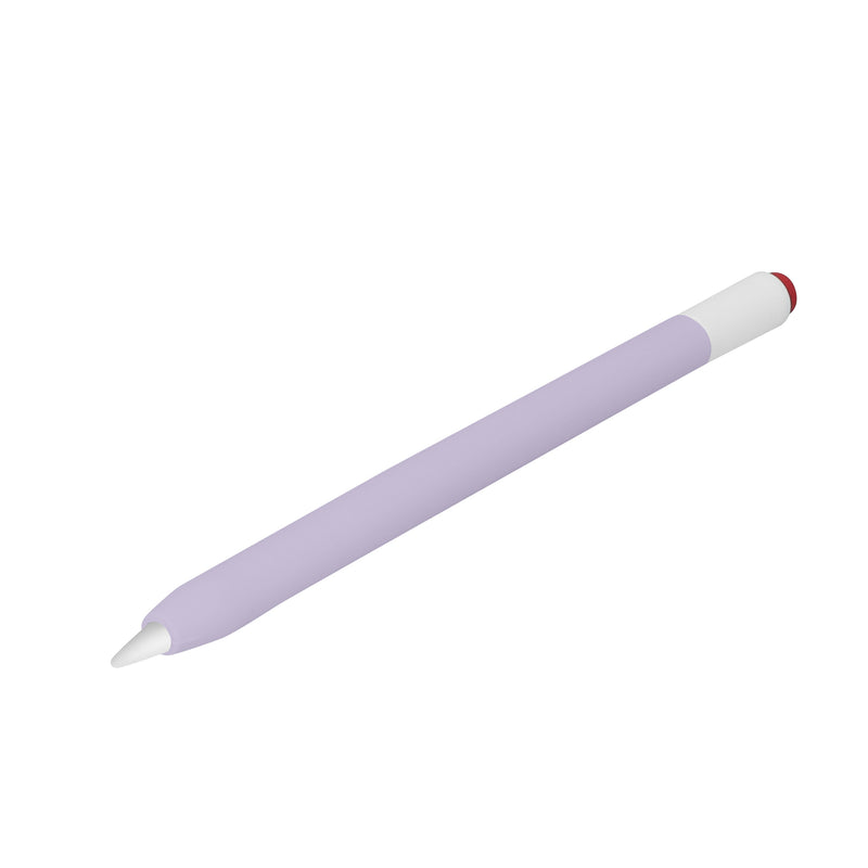 kwmobile Schutzhülle kompatibel mit Apple Pencil Pro / Pencil 2 - Hülle Stift Silikon Case - Schutz Abdeckung Ladeanschluss - Grape Grape