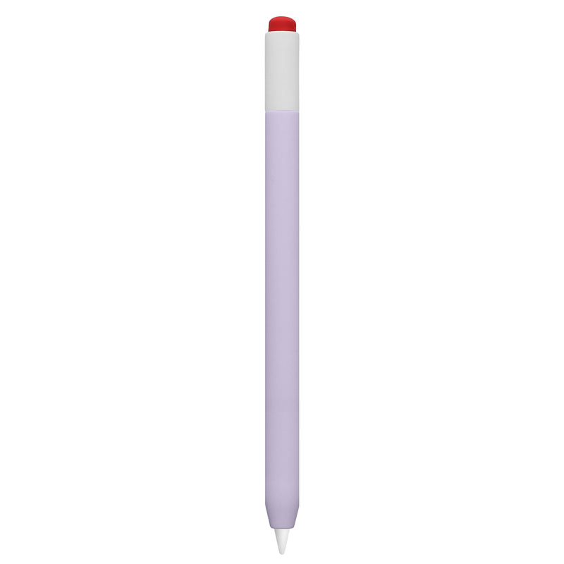 kwmobile Schutzhülle kompatibel mit Apple Pencil Pro / Pencil 2 - Hülle Stift Silikon Case - Schutz Abdeckung Ladeanschluss - Grape Grape