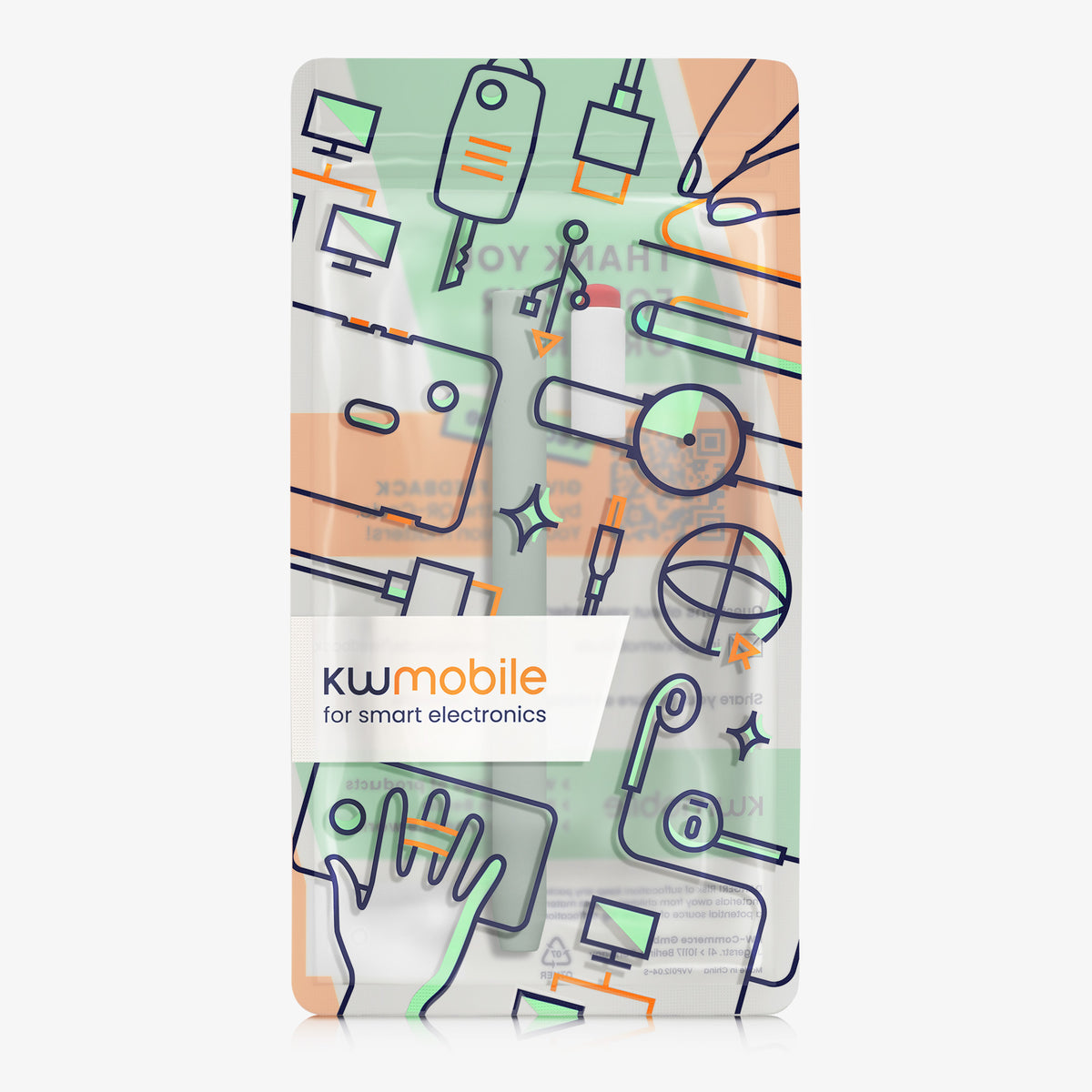 kwmobile Schutzhülle kompatibel mit Apple Pencil Pro / Pencil 2 - Hülle Stift Silikon Case - Schutz Abdeckung Ladeanschluss - Pastellgrün Pastellgrün