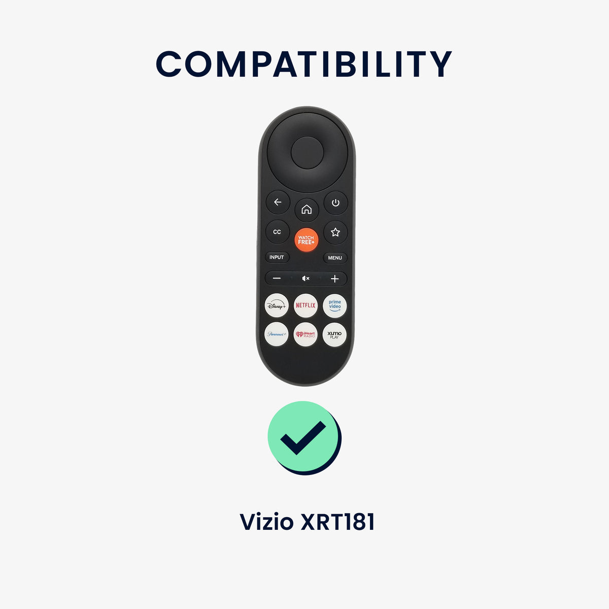 kwmobile Hülle Fernbedienung kompatibel mit Vizio XRT181 Hülle - Silikon Case für TV Zubehör in Schwarz Schwarz