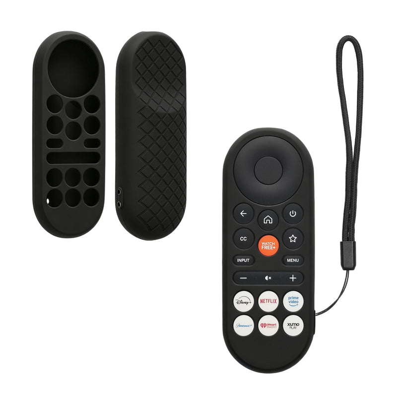 kwmobile Hülle Fernbedienung kompatibel mit Vizio XRT181 Hülle - Silikon Case für TV Zubehör in Schwarz Schwarz