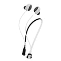 kwmobile Silikon Halteband für Sony WF-1000XM6 Halterung Jogging - in-Ear Headphones Band Strap - Kopfhörer Zubehör - Weiß Schwarz Weiß