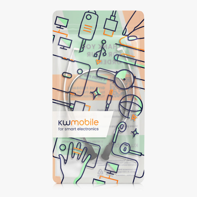 kwmobile Silikon Halteband für Samsung Galaxy Buds 4 / Galaxy Buds 4 Pro Halterung Jogging - in-Ear Headphones Band Strap - Kopfhörer Zubehör - Weiß Schwarz Weiß