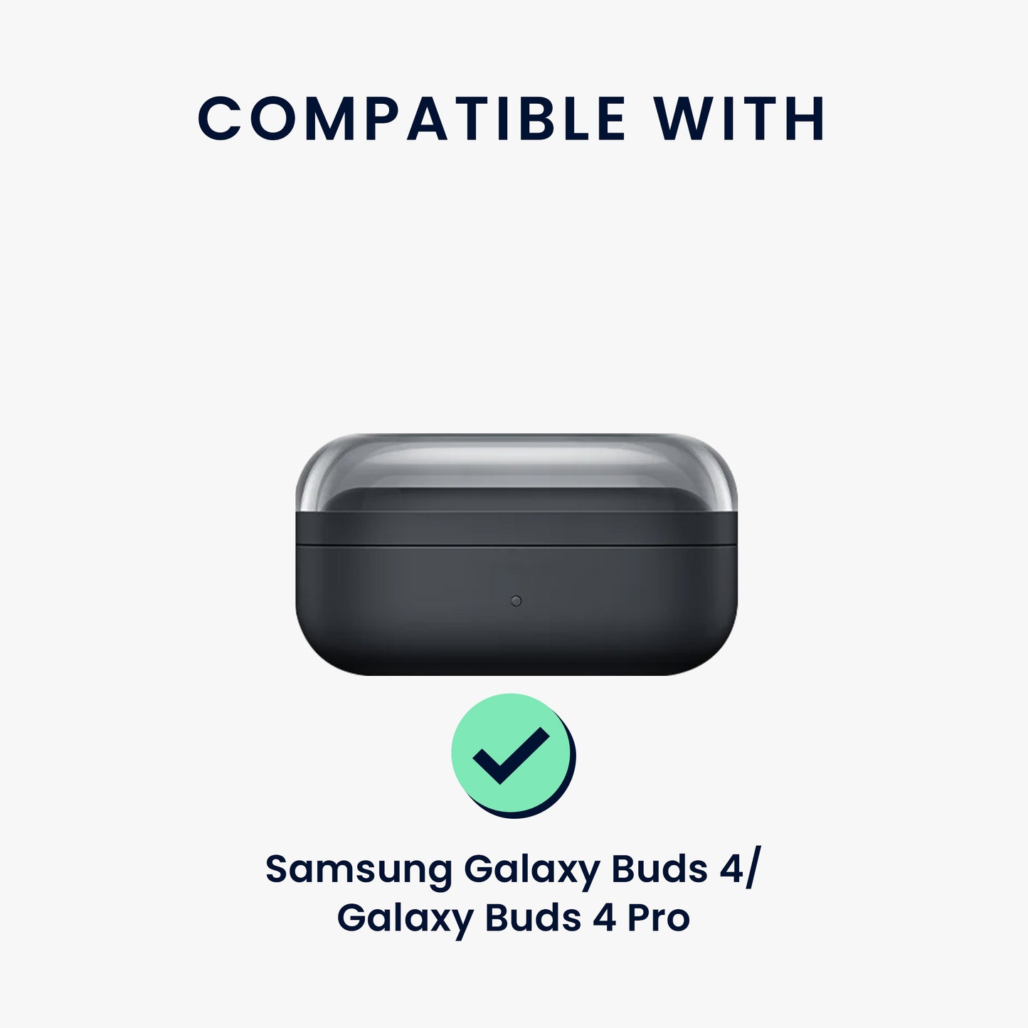 kwmobile Silikon Halteband für Samsung Galaxy Buds 4 / Galaxy Buds 4 Pro Halterung Jogging - in-Ear Headphones Band Strap - Kopfhörer Zubehör - Weiß Schwarz Weiß