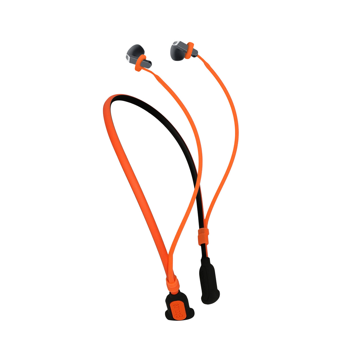kwmobile Silikon Halteband für Samsung Galaxy Buds 4 / Galaxy Buds 4 Pro Halterung Jogging - in-Ear Headphones Band Strap - Kopfhörer Zubehör - Schwarz Orange Schwarz