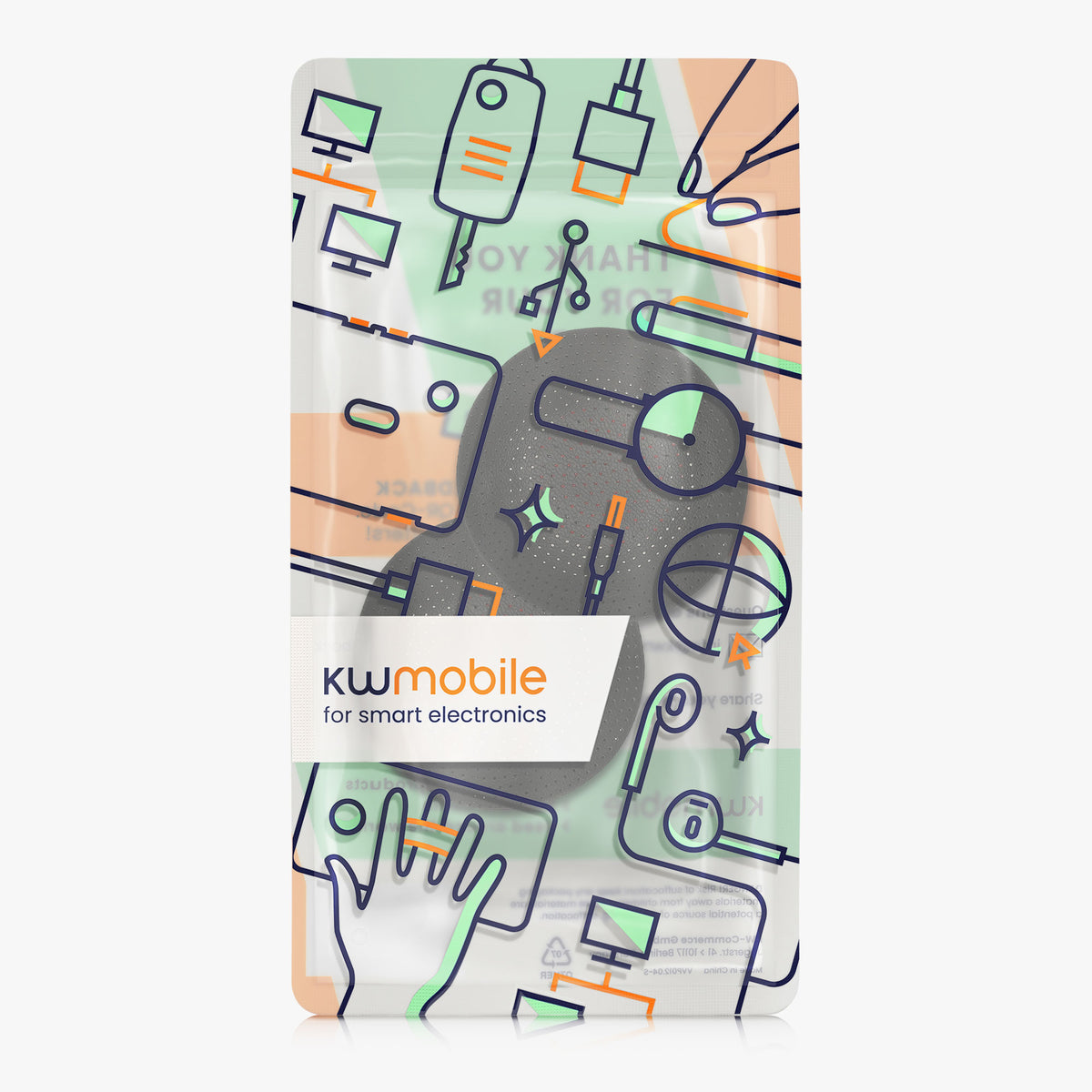 kwmobile 2x Ohr Polster für Plantronics Blackwire C3220 C3320 C310 C320 C3200 Ohrpolster - Ersatz Ohrpolster - Kopfhörer Ersatzteile - Kopfhörer Ersatzpolster für Over Ear Headphones Schwarz