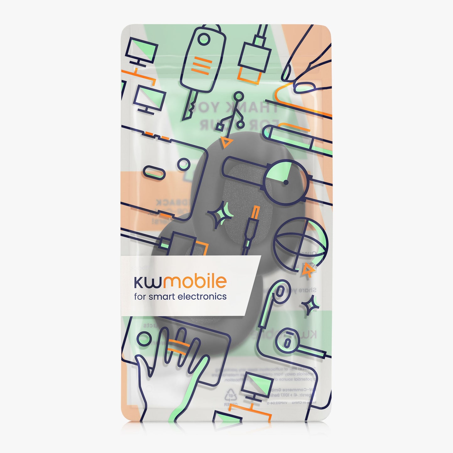 kwmobile 2x Ohr Polster für Skullcandy Hesh 540 / Hesh 360 Ohrpolster - Ersatz Ohrpolster - Kopfhörer Ersatzteile - Kopfhörer Ersatzpolster für Over Ear Headphones Schwarz