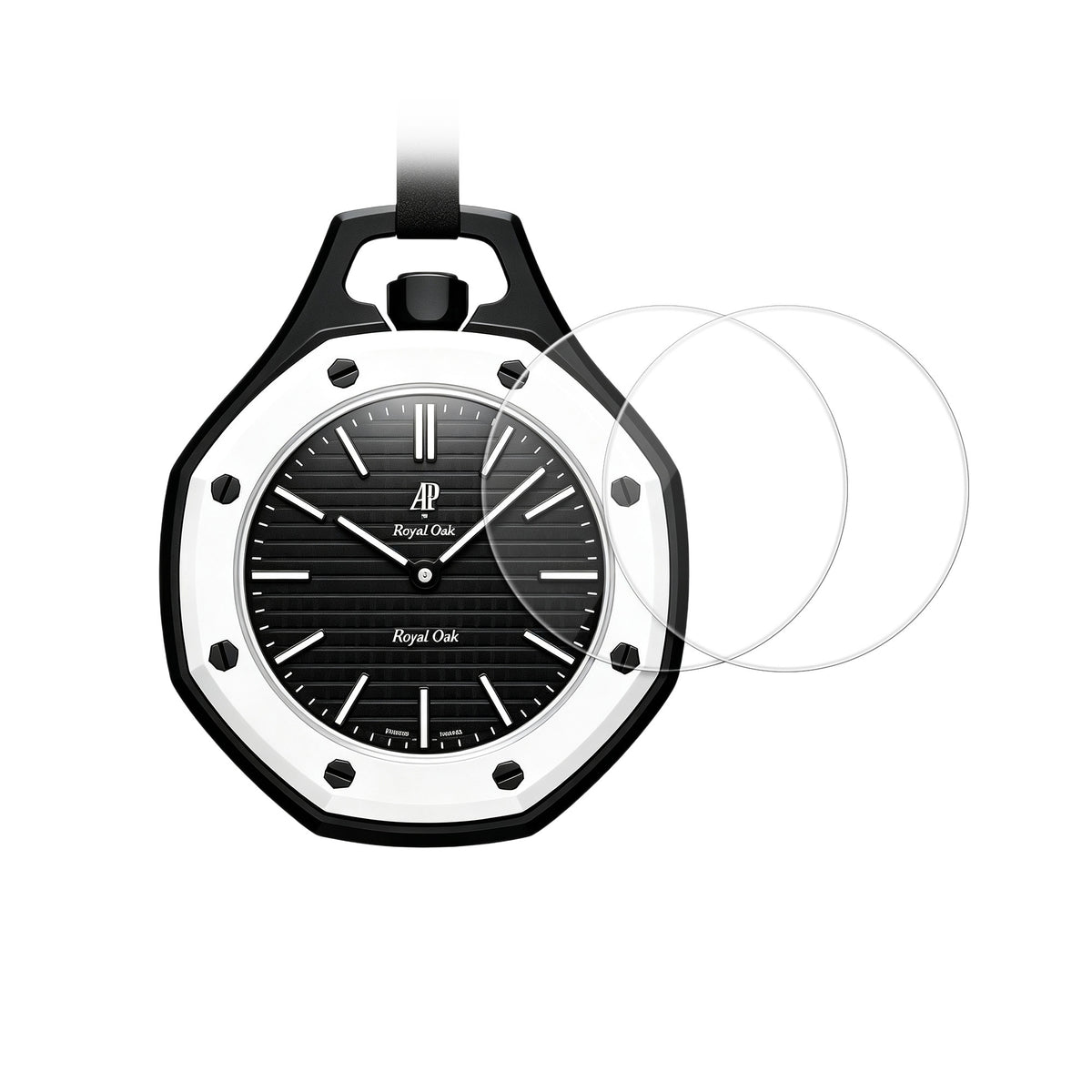 kwmobile Echtglas Displayschutz Swatch Royal Pop