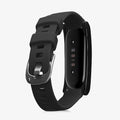kwmobile 2x Hülle kompatibel mit Google Fitbit Air - Fitnesstracker Case Set Schwarz Silber - ohne Tracker Schwarz