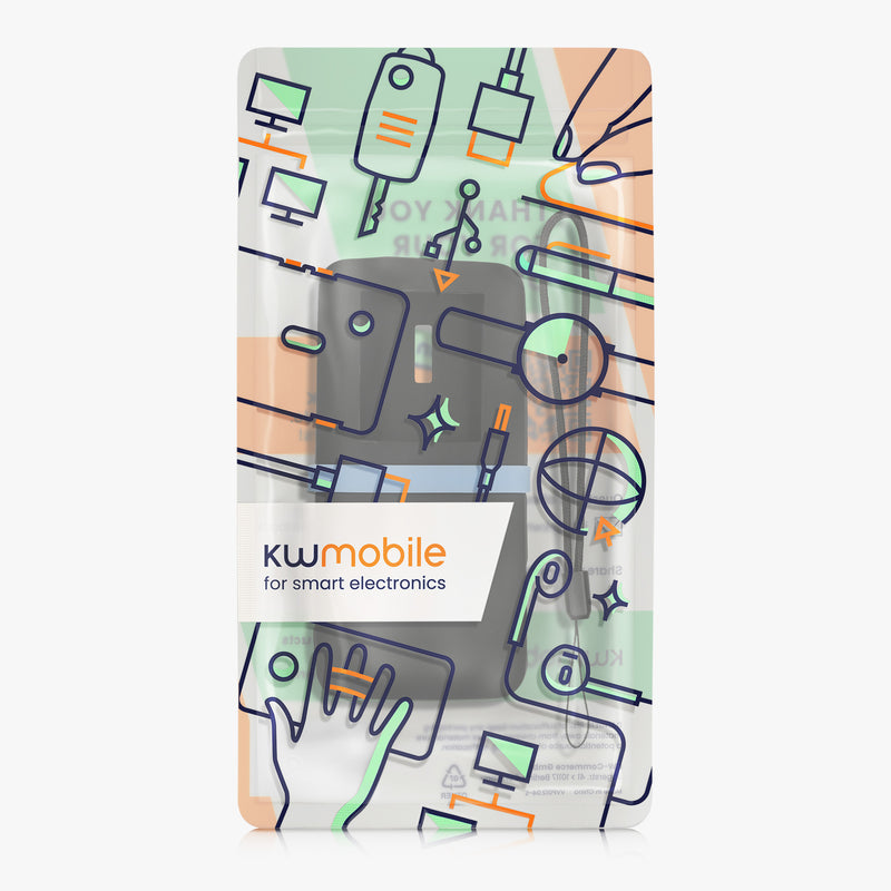 kwmobile Silikon Hülle für Anker Powerbank 20000mAh 87W Max Case - Powerbank Hülle für unterwegs - Tasche für Power Bank - Schwarz Schwarz