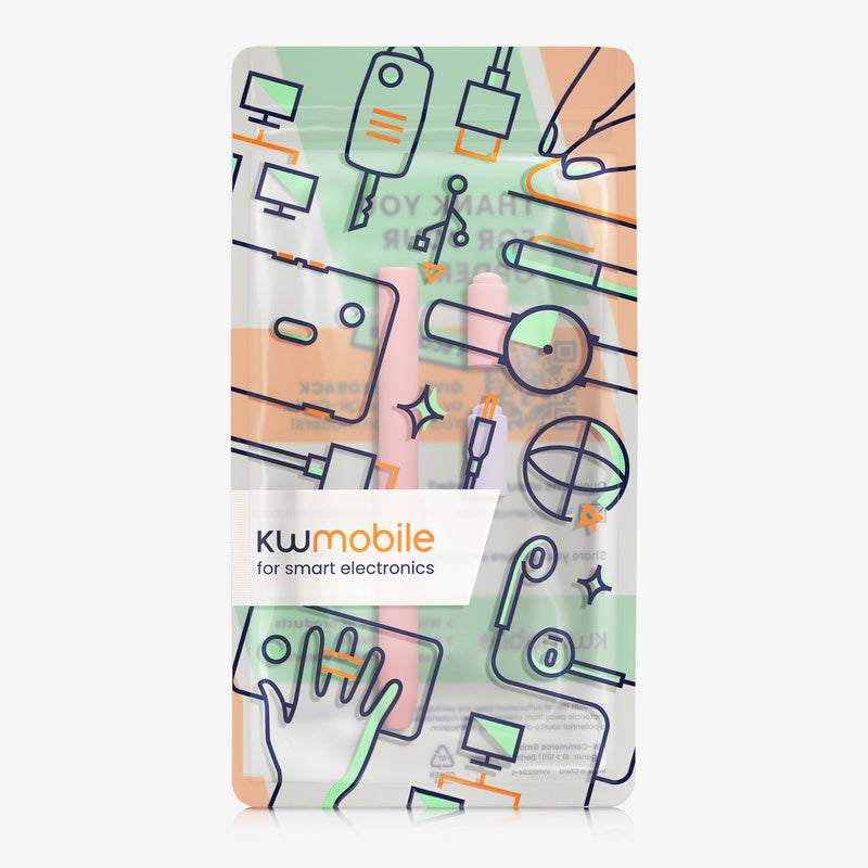 kwmobile Schutzhülle kompatibel mit Apple Pencil (USB-C) - Hülle Stift Silikon Case - Schutz Abdeckung Ladeanschluss - Altrosa Altrosa