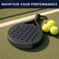 kwmobile 2x Padelschläger Schutz Folie, Padel Schläger Schutz Zubehör Set - Padel Racket Protector Tape 35 x 370 mm, TPU Rahmenschutz Folie für Padelschläger, Transparent Transparent