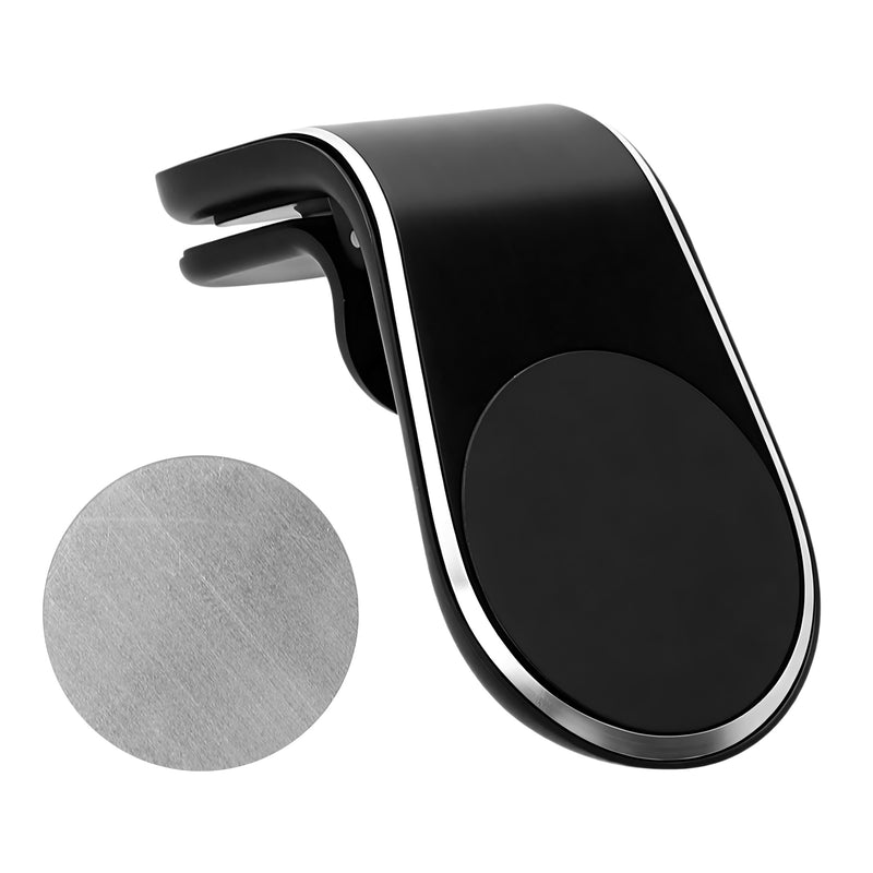 kwmobile Halterung für OOONO Co-Driver NO2 / NO1 - Magnetischer Lüftungshalter aus Aluminium, Auto Halter Clip für Verkehrsalarm Gerät, Kfz Zubehör Schwarz Schwarz
