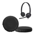 kwmobile 2x Ohr Polster für Logitech H330 H340 H390 H110 H111 H600 609 Ohrpolster - Ersatz Ohrpolster - Kopfhörer Ersatzteile - Kopfhörer Ersatzpolster für Over Ear Headphones Schwarz