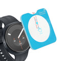 kwmobile 2x Schutzglas kompatibel mit Samsung Galaxy Watch 9 40mm Folie - Hart Glas Schutzfolie für Smartwatch - Displayschutz für Fitness Tracker Transparent Transparent