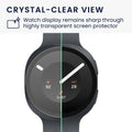 kwmobile 2x Schutzglas kompatibel mit Samsung Galaxy Watch 9 44mm Folie - Hart Glas Schutzfolie für Smartwatch - Displayschutz für Fitness Tracker Transparent Transparent