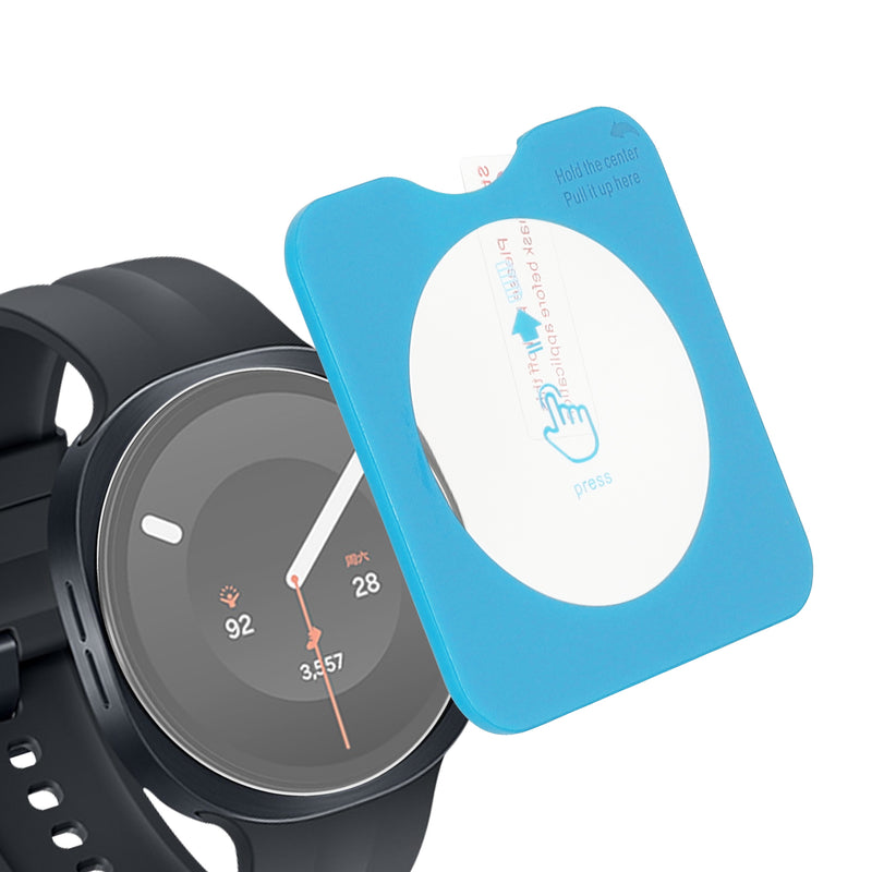 kwmobile 2x Schutzglas kompatibel mit Samsung Galaxy Watch 9 44mm Folie - Hart Glas Schutzfolie für Smartwatch - Displayschutz für Fitness Tracker Transparent Transparent