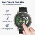 kwmobile 2x Schutzglas kompatibel mit Amazfit Active3 Premium Folie - Hart Glas Schutzfolie für Smartwatch - Displayschutz für Fitness Tracker Transparent Transparent