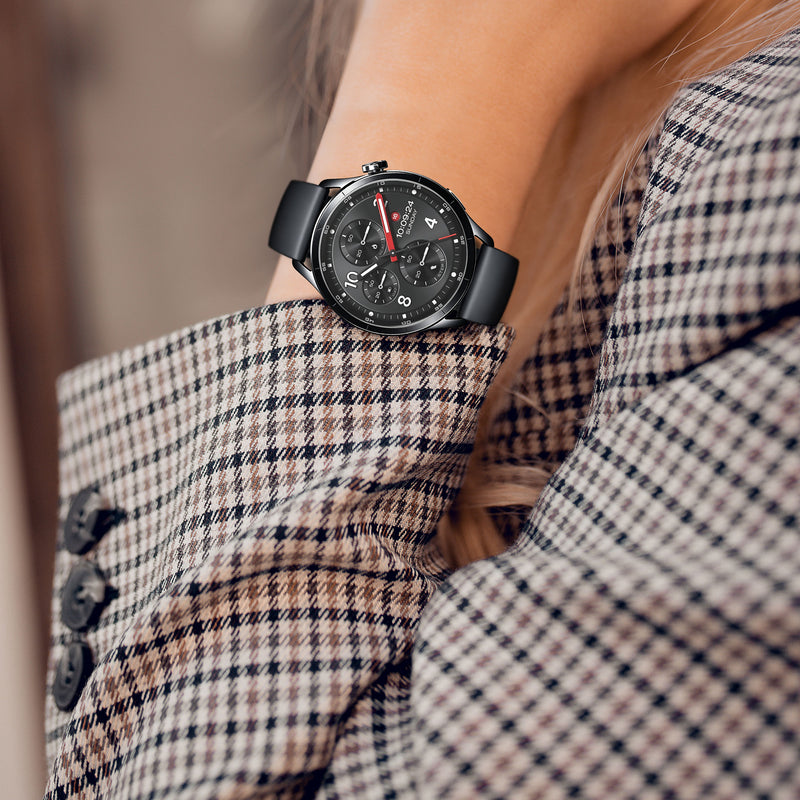 kwmobile 2x Schutzglas kompatibel mit Xiaomi Watch S5 46mm Folie - Hart Glas Schutzfolie für Smartwatch - Displayschutz für Fitness Tracker Transparent Transparent
