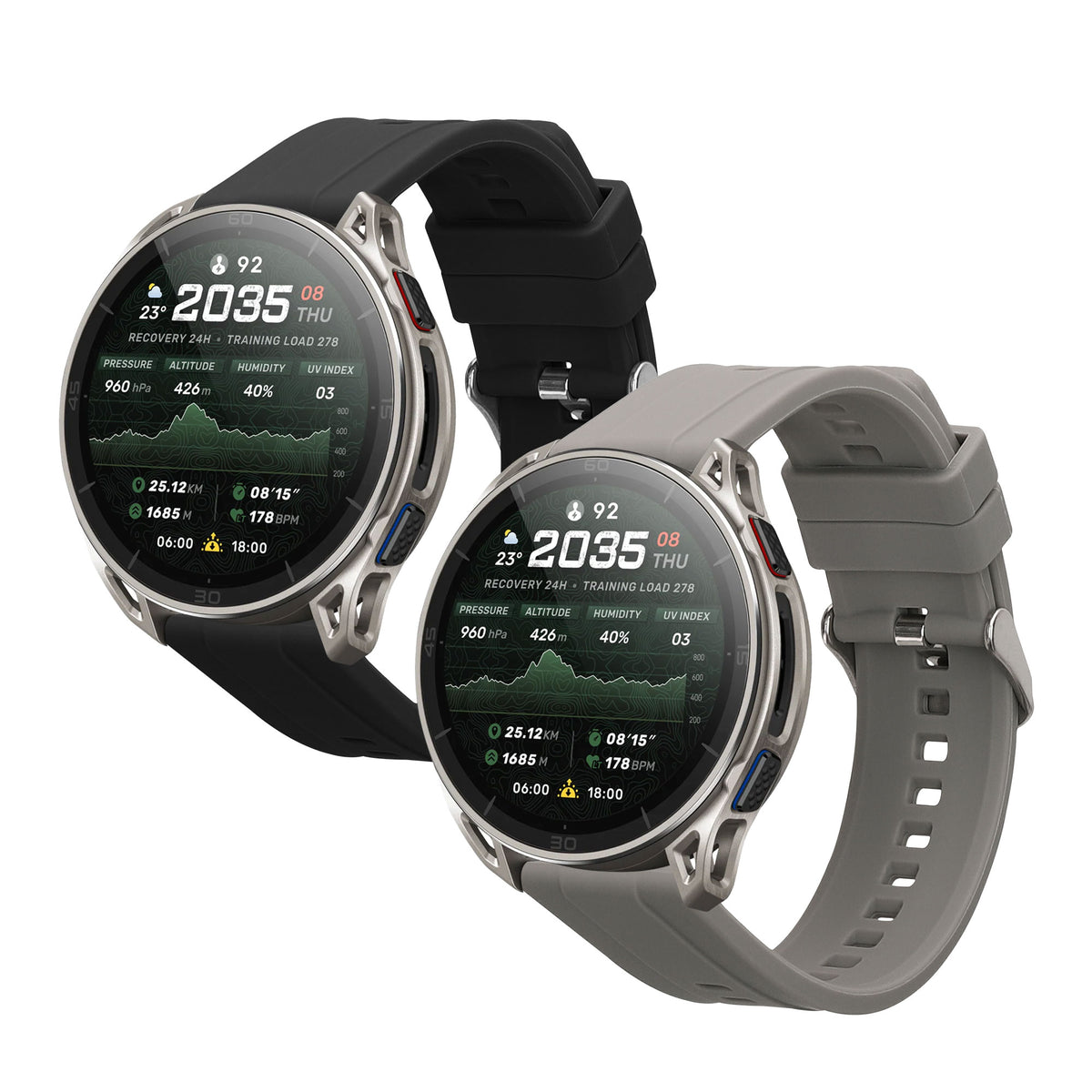 2x Amazfit Cheetah 2 Ultra Silikon Ersatzarmband