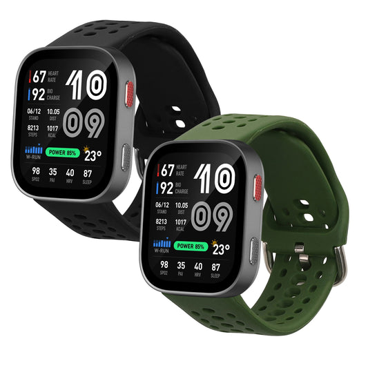 2x Silicone Replacement Strap for Amazfit Bip Max 50mm